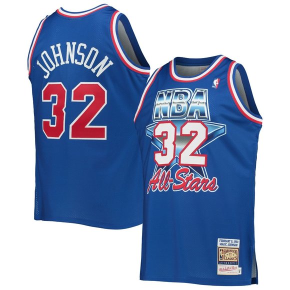 Magic Johnson Western Conference Mitchell & Ness NBA All-Star Authentic Jersey - Picture 7 of 7
